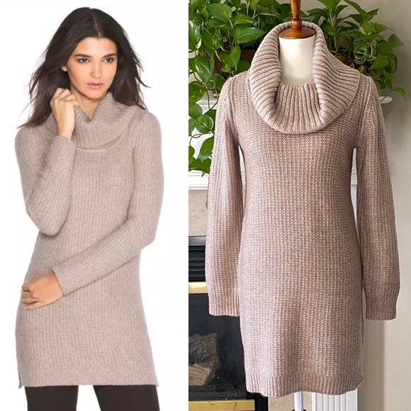 White House Black Market Sweaters - WHBM Textured Tunic Sweater Size M Cowlneck